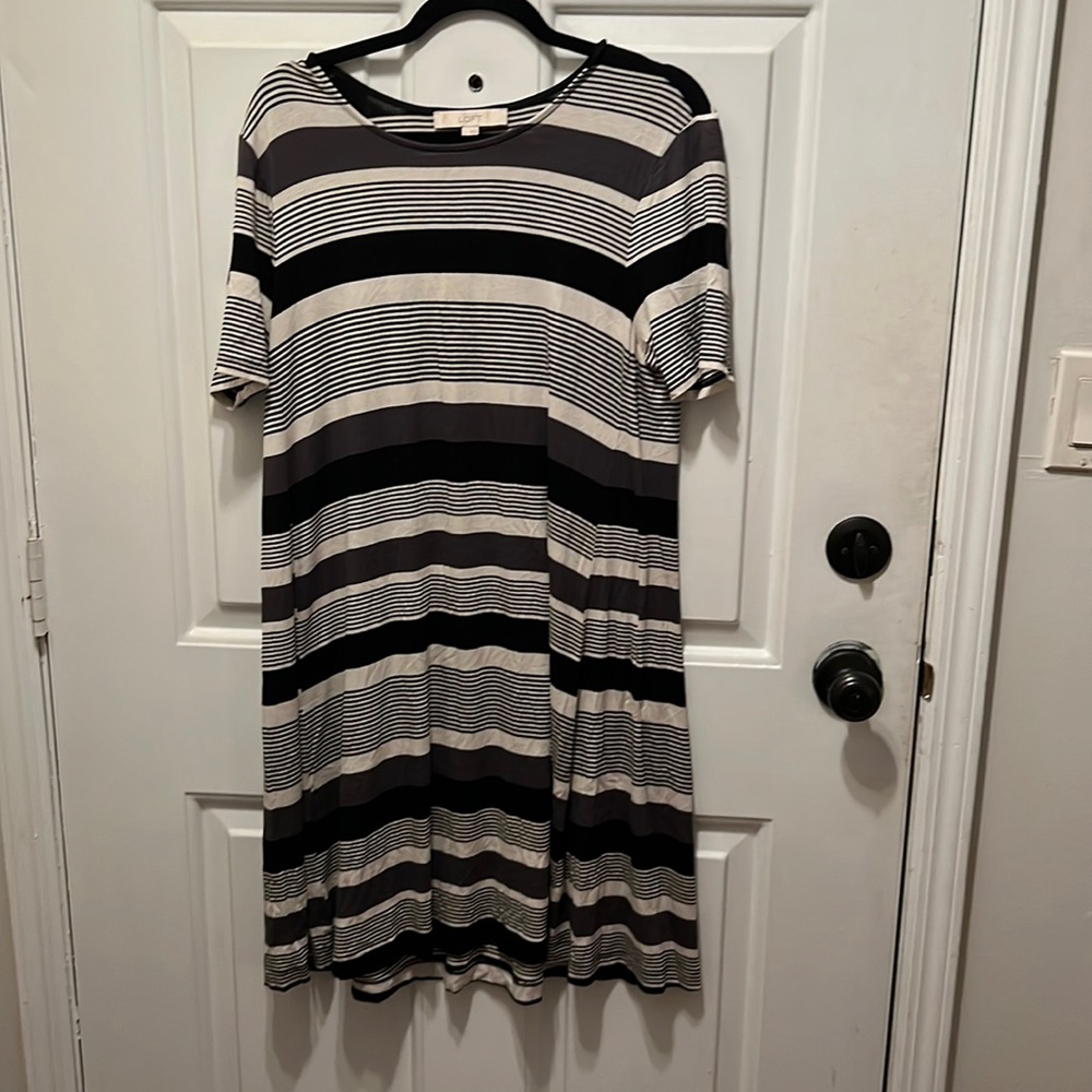 Loft striped casual dress